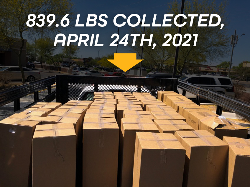Total Weight Collected on DEA Drug Take-Back Day 4-24-2021